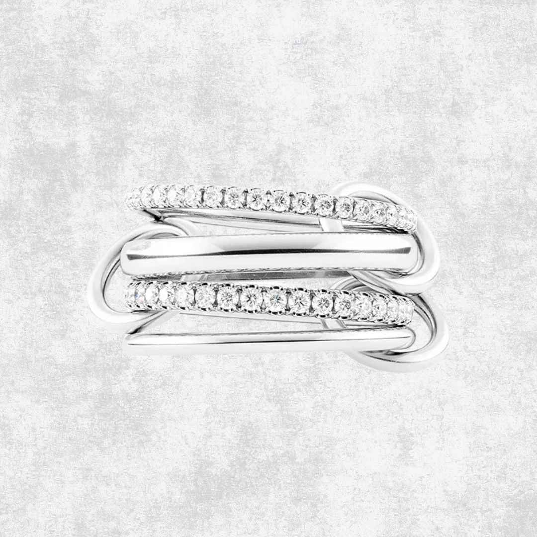 Anillo Multi Plateado