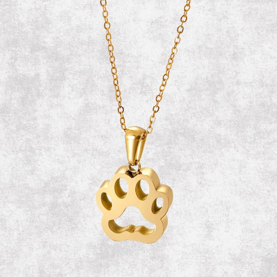 Collar Huellita Dorada